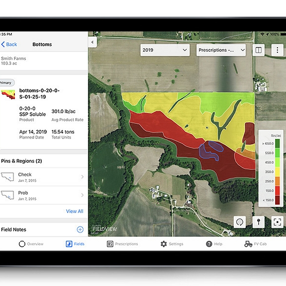 Climate Field View fertility scripts features